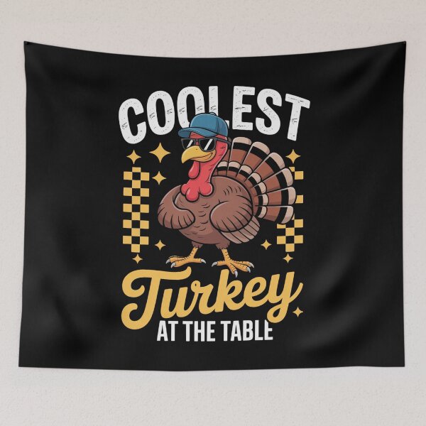 Item preview, Coolest Turkey At Table Thanksgiving  designed and sold by Elenasriveras.