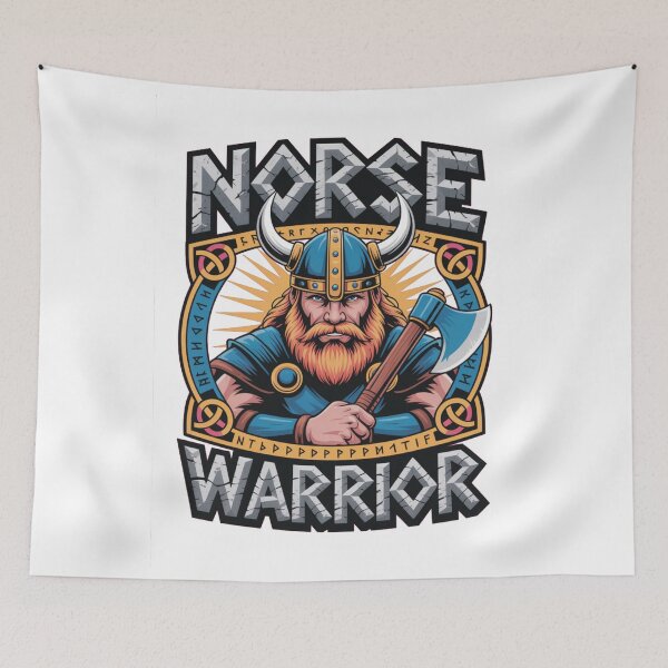 Item preview, Norse warrior designed and sold by DreamOnShirts.