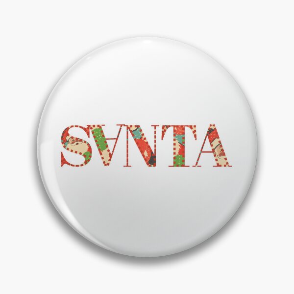 Item preview, Santa Letters Spelling Christmas Magic With Festive Patterned Typography Across Black Background Bold Holiday Decor Graphic designed and sold by KanDa-Shop.