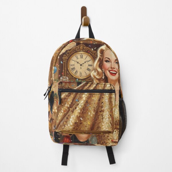 Item preview, Golden Gown New Year's Eve Pinup - Retro Ballroom Celebration designed and sold by Art's Diner.