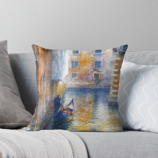Item preview, Venice Gondola on Quiet Canal Watercolor designed and sold by caracatita75.