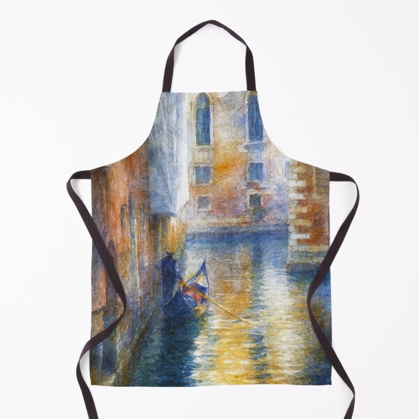 Item preview, Venice Gondola on Quiet Canal Watercolor designed and sold by caracatita75.