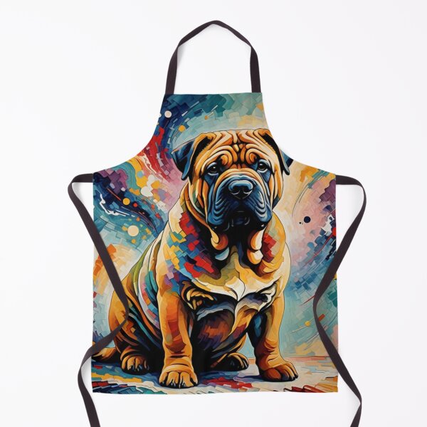Item preview, Colorful Abstract Bulldog Portrait designed and sold by Wags & Tails.