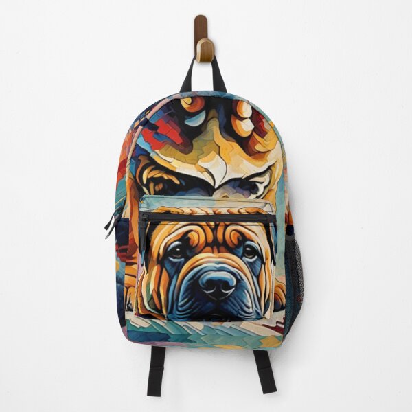 Item preview, Colorful Abstract Bulldog Portrait designed and sold by Wags & Tails.