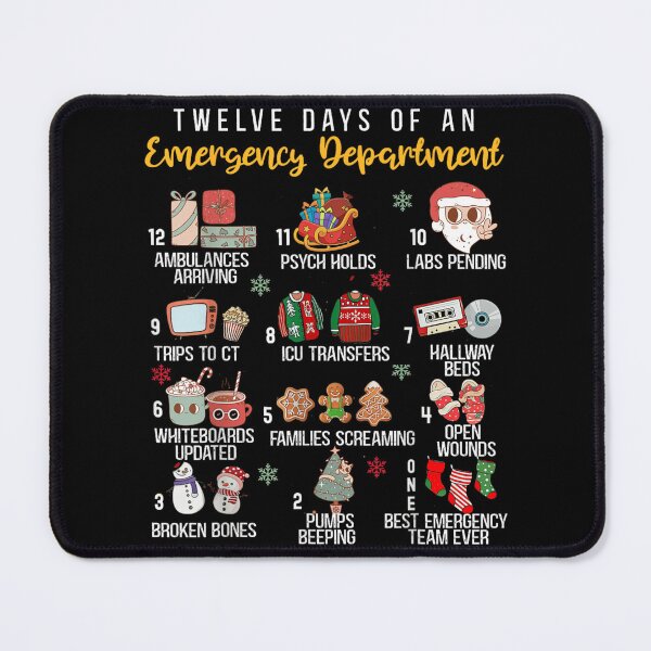 Item preview, Funny Twelve Days of An Emergency Department Healthcare Christmas Song designed and sold by Nannythenimfa.