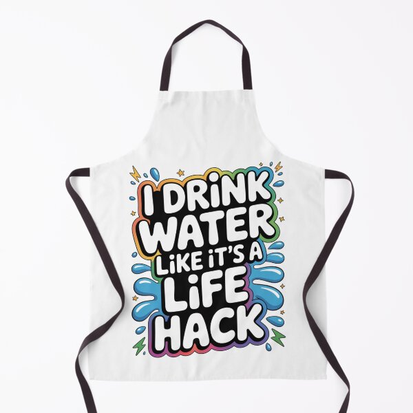 Item preview, I Drink Water Like It’s a Life Hack – Funny Hydration Quote T-Shirt designed and sold by Panom Suavichien.