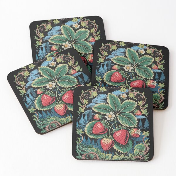 Item preview, Cool Stawberry Plants by Night for Strawberries Lovers  designed and sold by RuthGAArt.