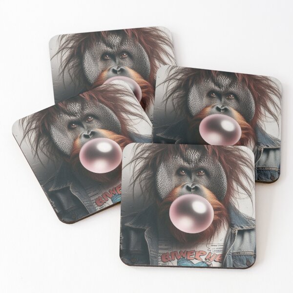 Item preview, "Bubblegum Jungle: Orangután Hacks the Denim Codec" designed and sold by Print Fiction.