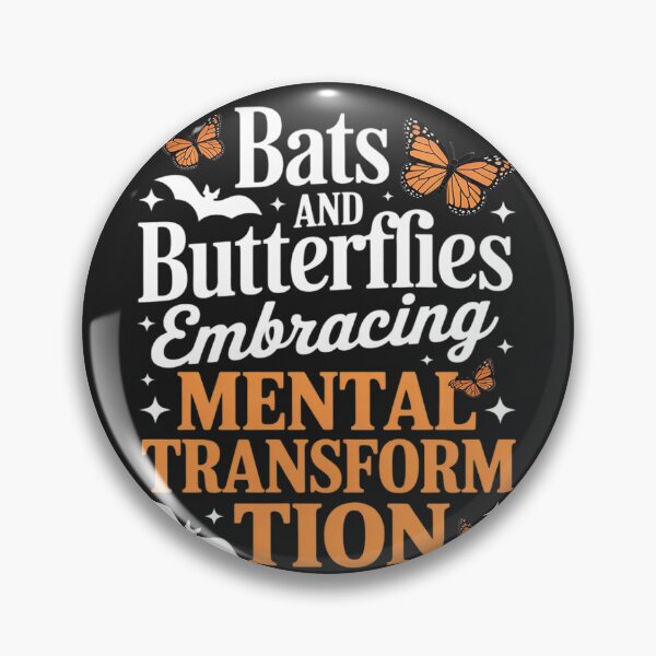 Item preview, Mental Health Bats And Butterflies Halloween designed and sold by LegendsArt75.