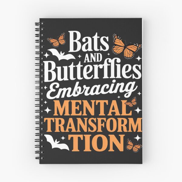 Item preview, Mental Health Bats And Butterflies Halloween designed and sold by LegendsArt75.