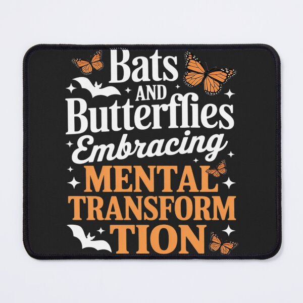 Item preview, Mental Health Bats And Butterflies Halloween designed and sold by LegendsArt75.