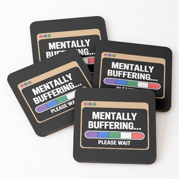 Item preview, Mentally Buffering Funny Meme ADHD Awareness Support designed and sold by LegendsArt75.