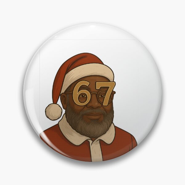 Item preview, Christmas Brown Santa Wearing 67 Glasses designed and sold by HustlenanaX.