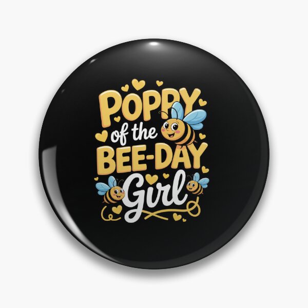 Item preview, Poppy of The Bee Day Girl Birthday Party Bee Lover designed and sold by estellaken.
