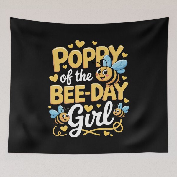 Item preview, Poppy of The Bee Day Girl Birthday Party Bee Lover designed and sold by estellaken.