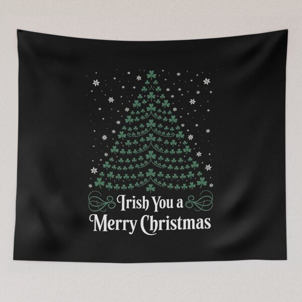 Item preview, Irish You A Merry Christmas With Tree Shamrocks Ireland designed and sold by Elenasriveras.