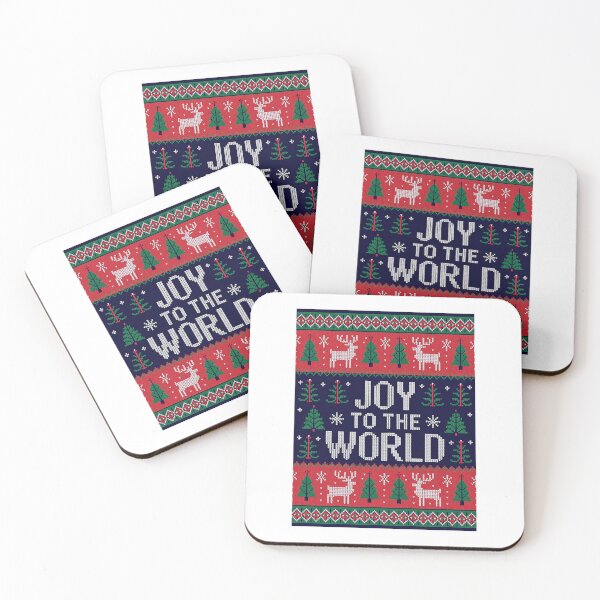 Item preview, Joy To The World Knitted Festive Christmas Pattern designed and sold by RedCircleArt.