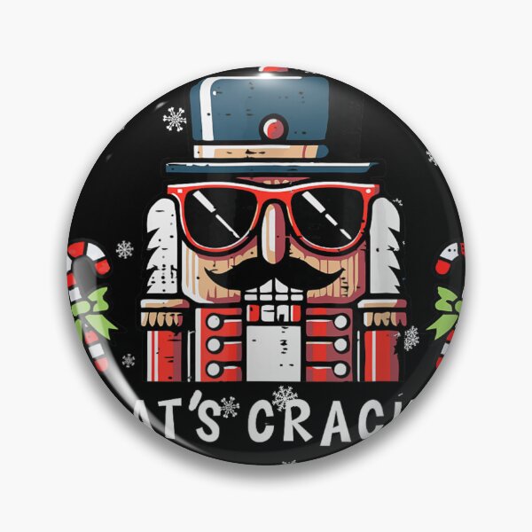 Item preview, Funny Nutcracker Wearing Sunglasses Saying What's Crackin' Christmas designed and sold by Nannythenimfa.