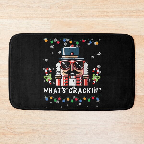 Item preview, Funny Nutcracker Wearing Sunglasses Saying What's Crackin' Christmas designed and sold by Nannythenimfa.
