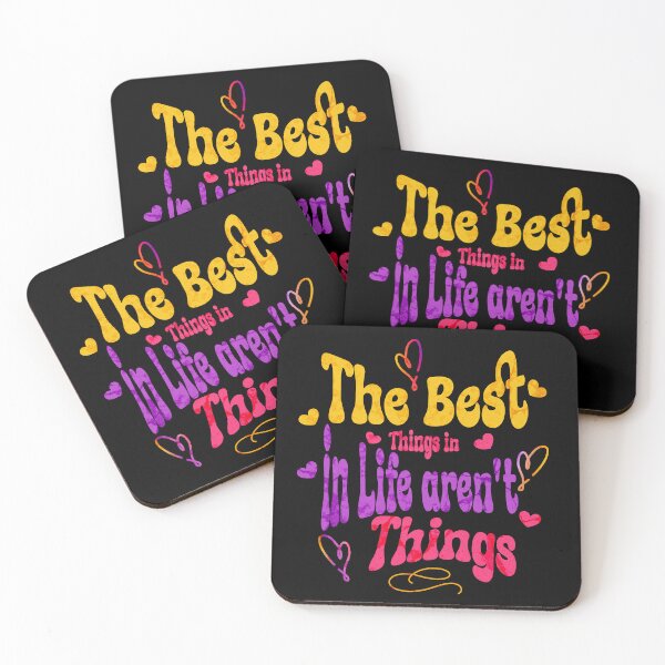 Item preview, The Best Things in Life Aren’t Things – Minimalist Inspirational Quote T-Shirt Design designed and sold by JulieSR.