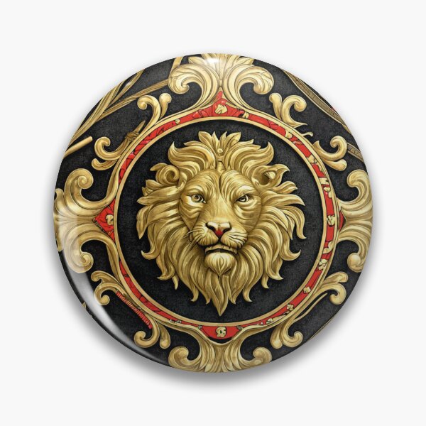 Item preview, Golden Lion Baroque Pattern – Luxe Style Ornamental Design designed and sold by CHRONIN.