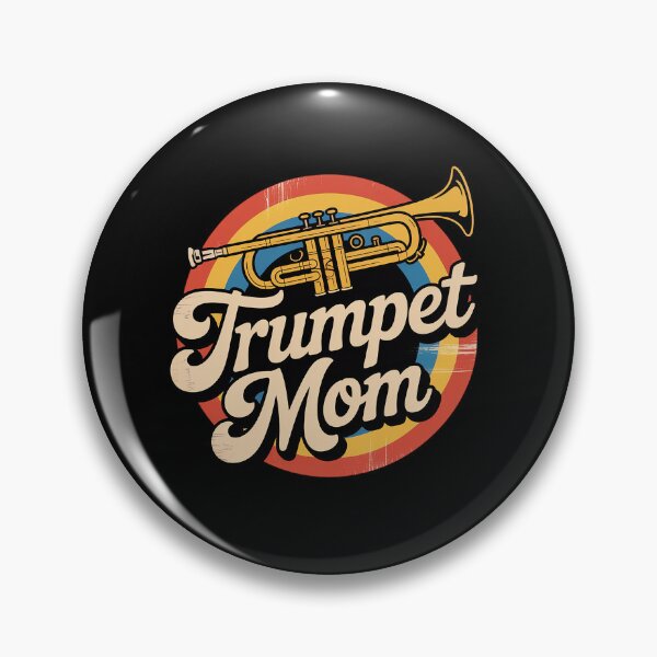 Item preview, Trumpet Player Mom Mother Retro Vintage Trumpet Mom  designed and sold by GamtosMintys.