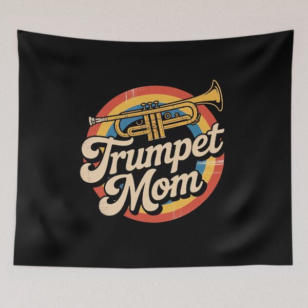 Item preview, Trumpet Player Mom Mother Retro Vintage Trumpet Mom  designed and sold by GamtosMintys.