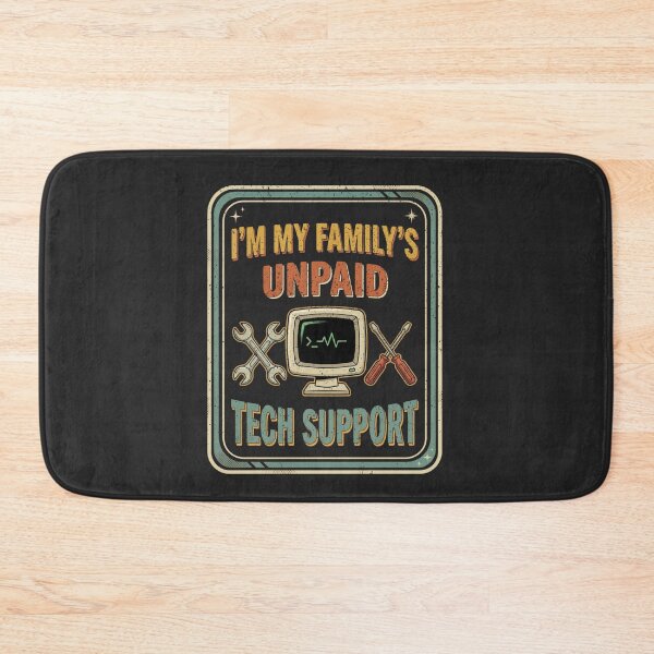 Item preview, Unpaid Family Tech Support Retro Computer Design designed and sold by FreshVibe Prints.