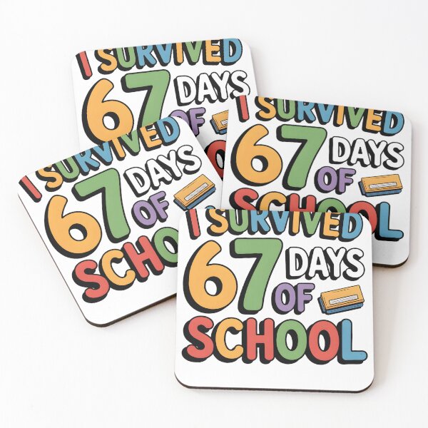 Item preview, I Survived 67 Days of School Funny Meme Teacher Student designed and sold by THREE LITTLE BEANS.