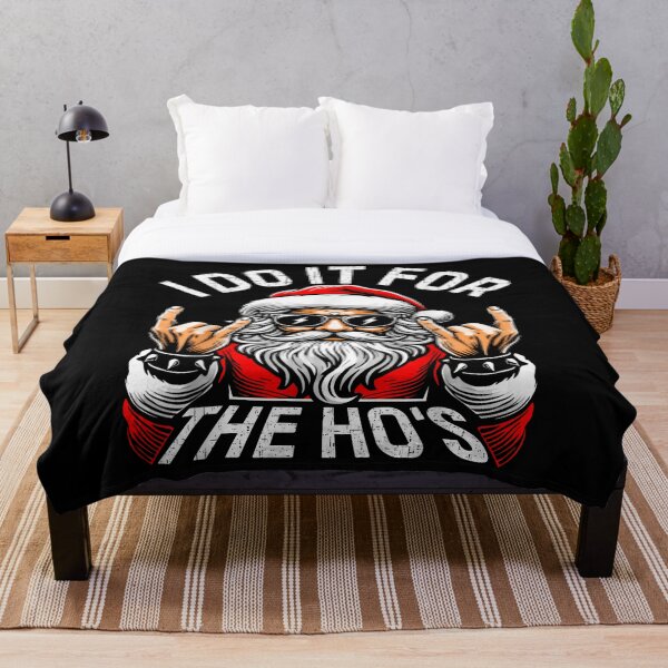 Item preview, I Do It For The Ho's Rock and Roll Santa Claus Hand Sign designed and sold by Suzu Comena.
