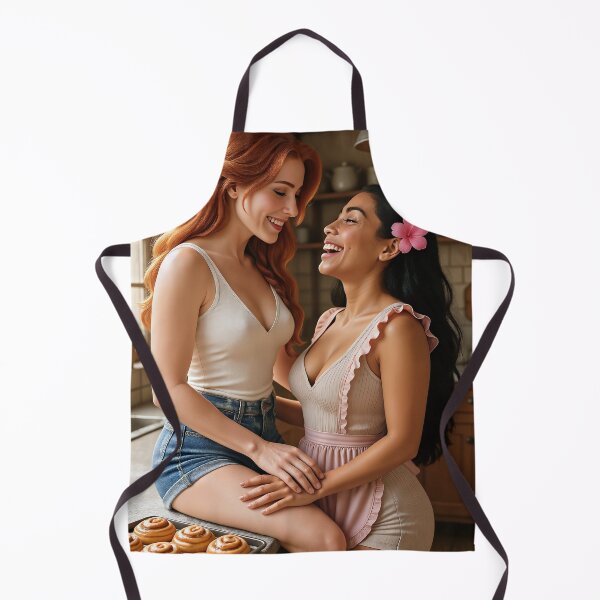 Item preview, Rowan x Shanti in kitchen with cinnamon rolls designed and sold by CathryneDelamort.