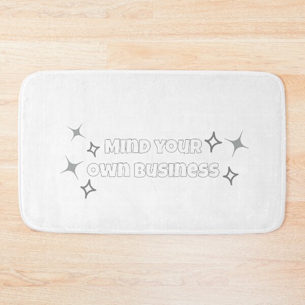 Item preview, Mind Your Own Business – Minimalist Quote with Soft Stars designed and sold by VirellCo.