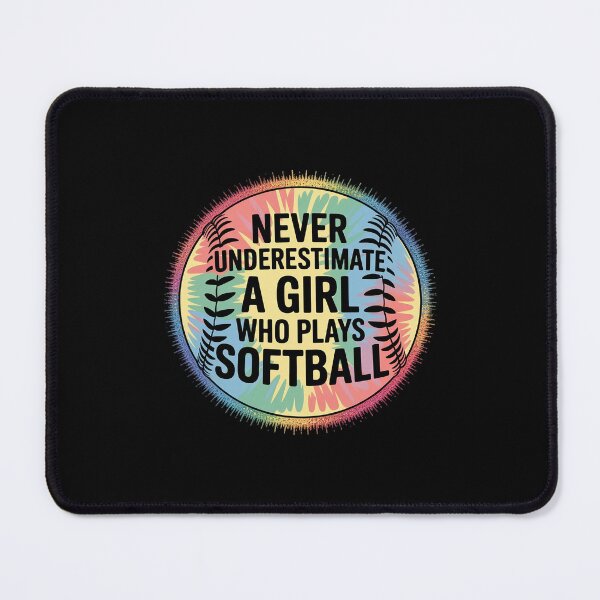 Item preview, Never Underestimate A Girl Who Plays Softball Player designed and sold by imsamaharem.