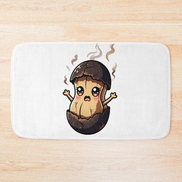 Item preview, Cute Burnt Peanut "Oops I'm a Little Burnt" Funny Kawaii Sticker designed and sold by GeniePixel.