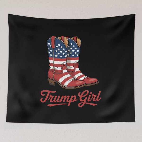 Item preview, Trump Girl American Flag Vote Trump Girl Republican Cowgirl  designed and sold by GamtosMintys.