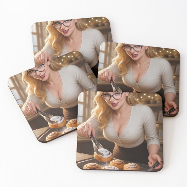 Item preview, Ilya in kitchen with cinnamon rolls sugar dusting designed and sold by CathryneDelamort.