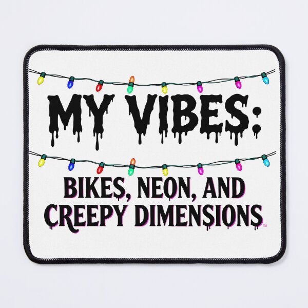 Item preview, My Vibes: Bikes, Neon, and Creepy Dimensions. Retro & Spooky Design designed and sold by Anastasiia Yurevych.