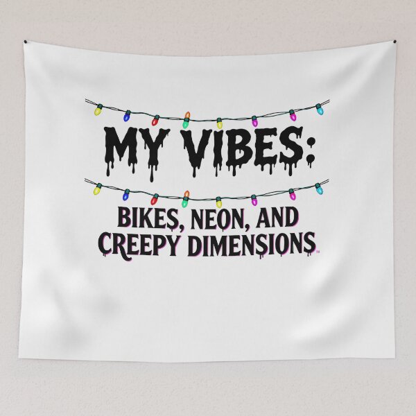 Item preview, My Vibes: Bikes, Neon, and Creepy Dimensions. Retro & Spooky Design designed and sold by Anastasiia Yurevych.