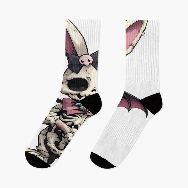 Item preview, Kawaii Gothic Bunny Skeleton – Cute Creepy Rabbit Art designed and sold by GlowAIDesigns.