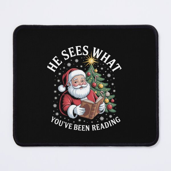 Item preview, sHe Sees What You'Ve Been Reading Christmas designed and sold by Elenasriveras.