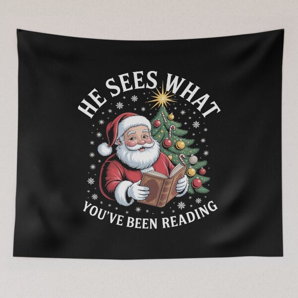 Item preview, sHe Sees What You'Ve Been Reading Christmas designed and sold by Elenasriveras.