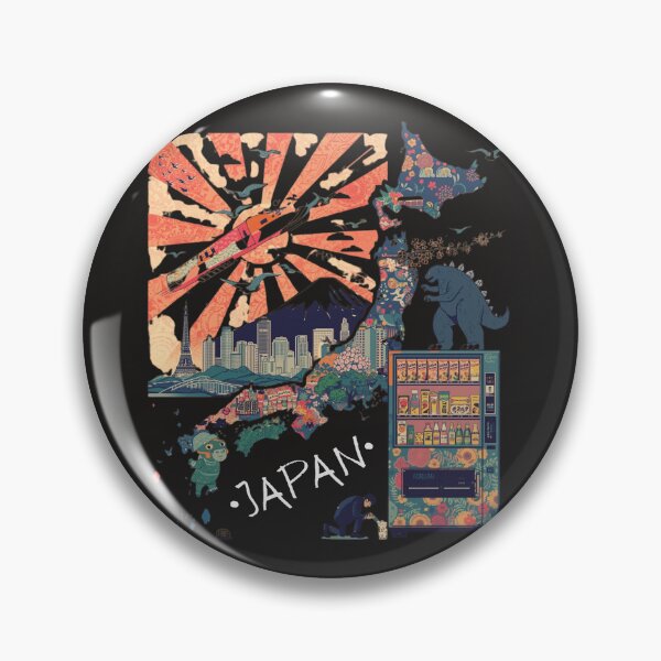Item preview, Japan Aesthetic Collage | Tokyo Godzilla Shinkansen Mt Fuji Vending Machine Vaporwave Pop Art designed and sold by TitanRN.