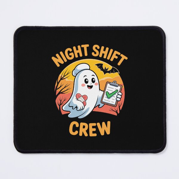 Item preview, Night Shift Boo Crew Halloween Ghost Nurse Health Worker designed and sold by imsamaharem.