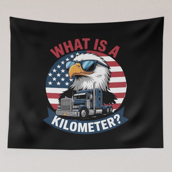 Item preview, American Pride What is a Kilometer  designed and sold by RsFilsingerArt.