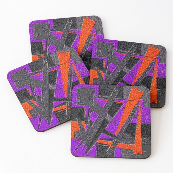 Item preview, fractured momentum dark turbulent colorful abstract geometric design designed and sold by SmashingDeals.