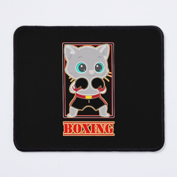Item preview, Gray cat boxing designed and sold by DigitalArtTK.