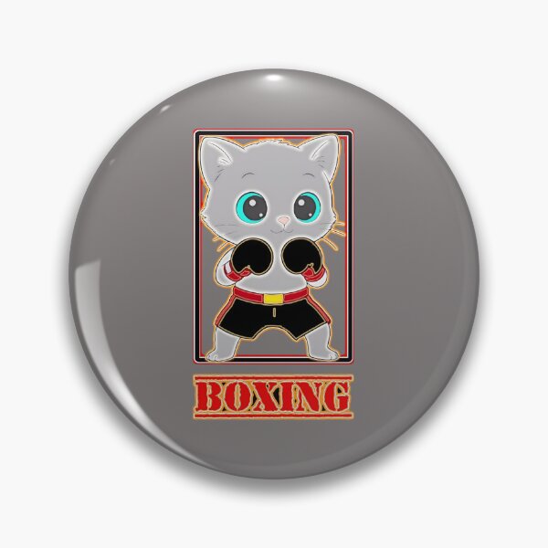 Item preview, Gray​ cat​ boxing​ designed and sold by DigitalArtTK.