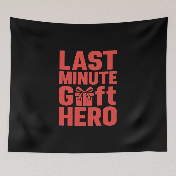 Item preview, Last Minute Gift Hero – Funny Christmas Tee designed and sold by EcoArtTees.