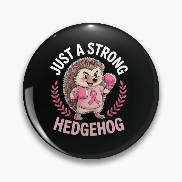 Item preview, Womens Just A Strong Boxing Hedgehog Fighting Breast Cancer Warrior designed and sold by TiredPack.