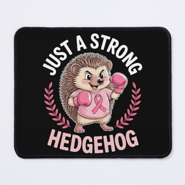 Item preview, Womens Just A Strong Boxing Hedgehog Fighting Breast Cancer Warrior designed and sold by TiredPack.